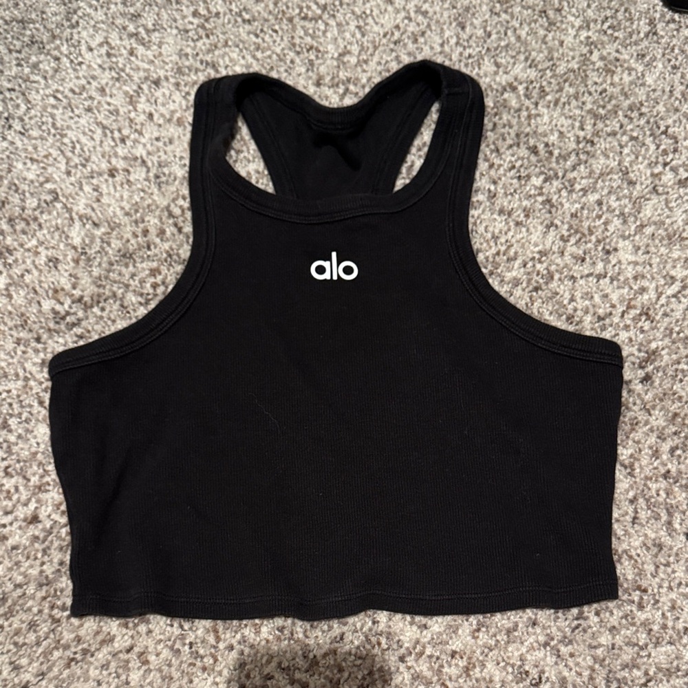 Alo Black Tank Top